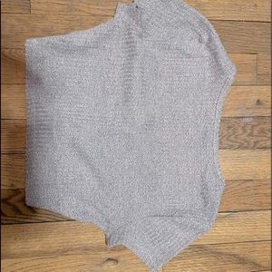 Shein, small, gray with buttons,  nylon, croptop,